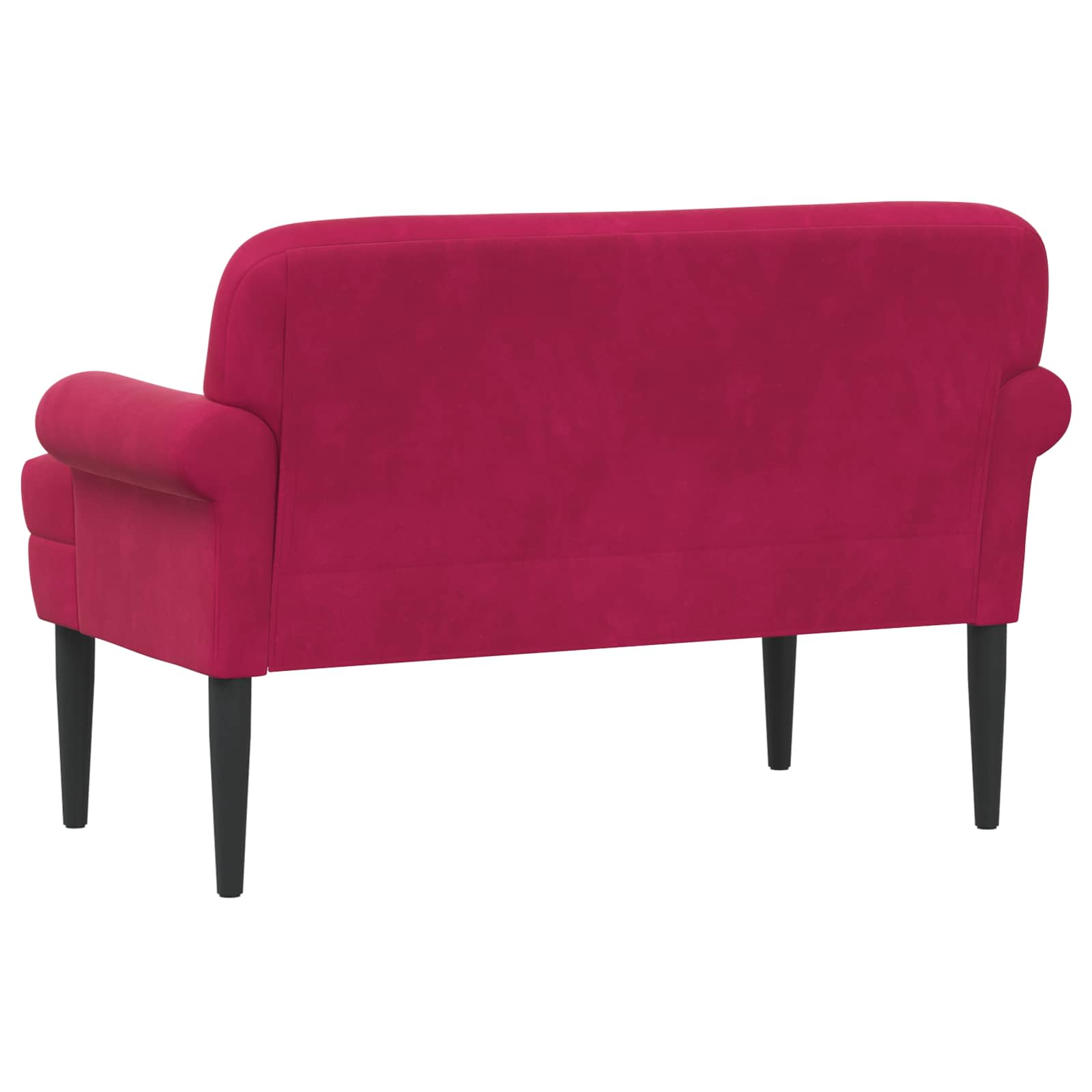 Pohovka S Knoflíkovým Prošíváním Víno Červené 120 X 66 X 78 Cm