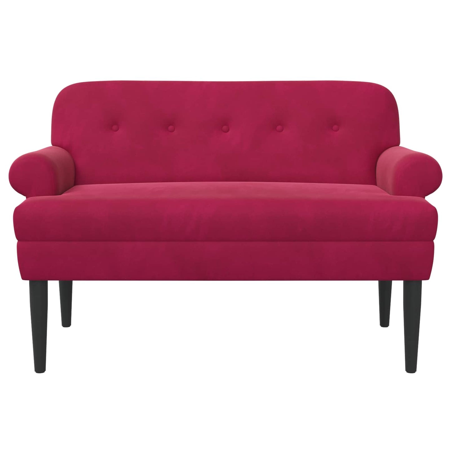 Pohovka S Knoflíkovým Prošíváním Víno Červené 120 X 66 X 78 Cm