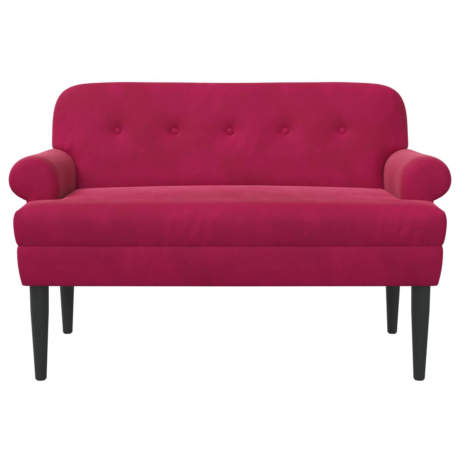 Pohovka S Knoflíkovým Prošíváním Víno Červené 120 X 66 X 78 Cm