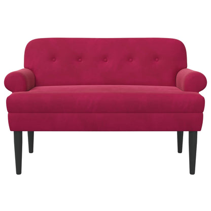 Pohovka S Knoflíkovým Prošíváním Víno Červené 120 X 66 X 78 Cm