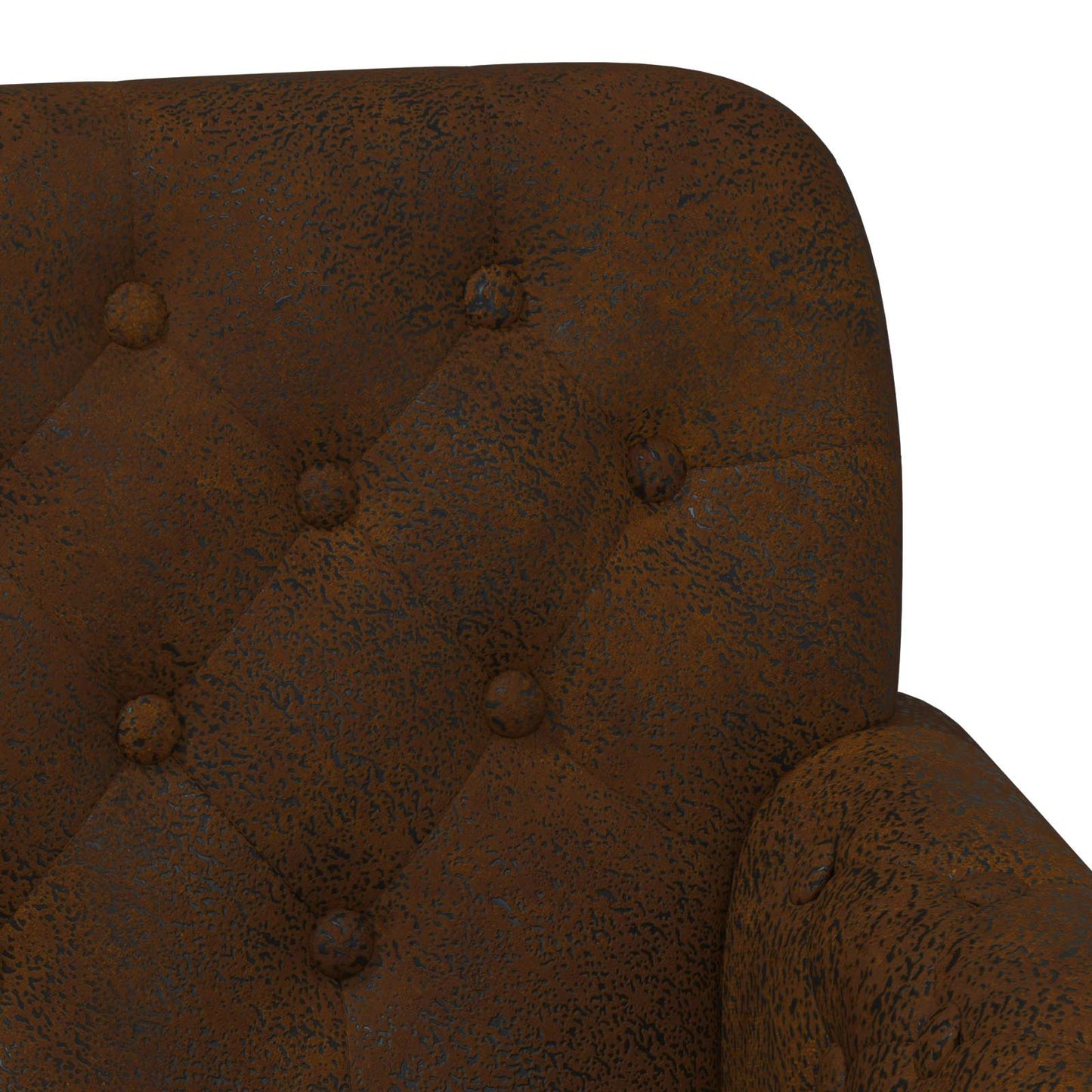 Pohovka S Knoflíkovým Prošíváním Hnědá 120 X 65 X 78 Cm