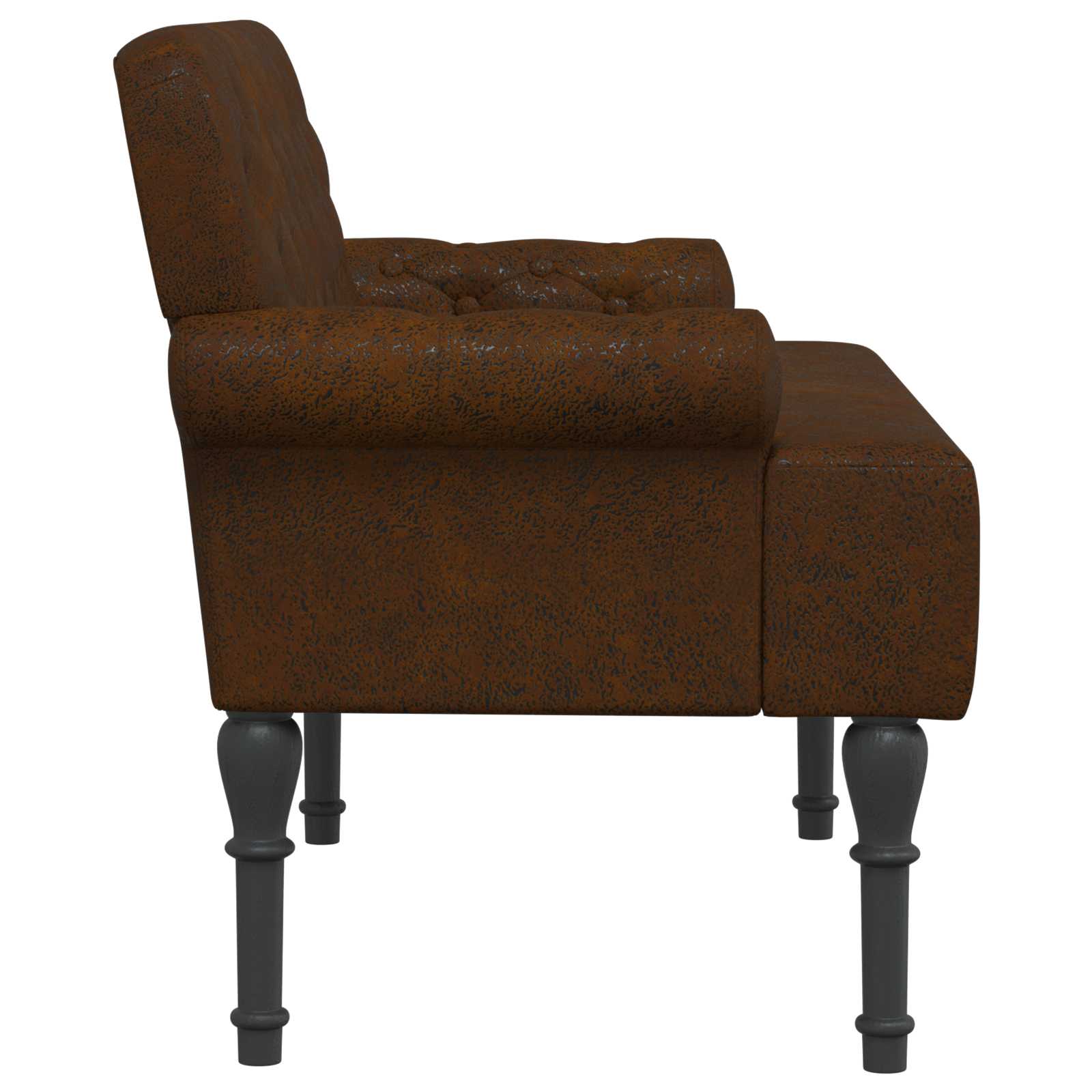 Pohovka S Knoflíkovým Prošíváním Hnědá 120 X 65 X 78 Cm
