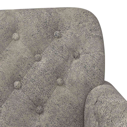 Pohovka S Knoflíkovým Prošíváním Světle Šedá 120 X 65 X 78 Cm