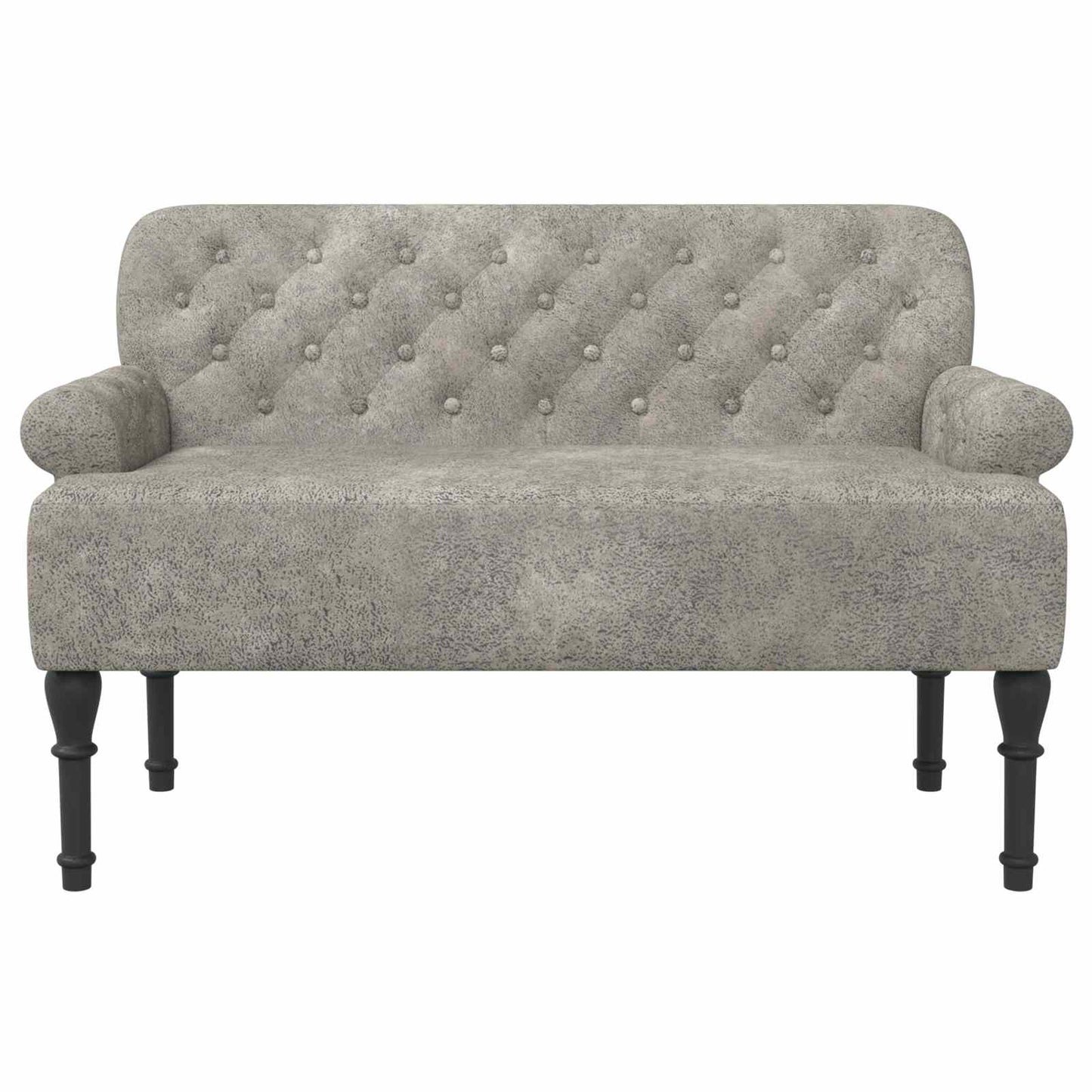 Pohovka S Knoflíkovým Prošíváním Světle Šedá 120 X 65 X 78 Cm