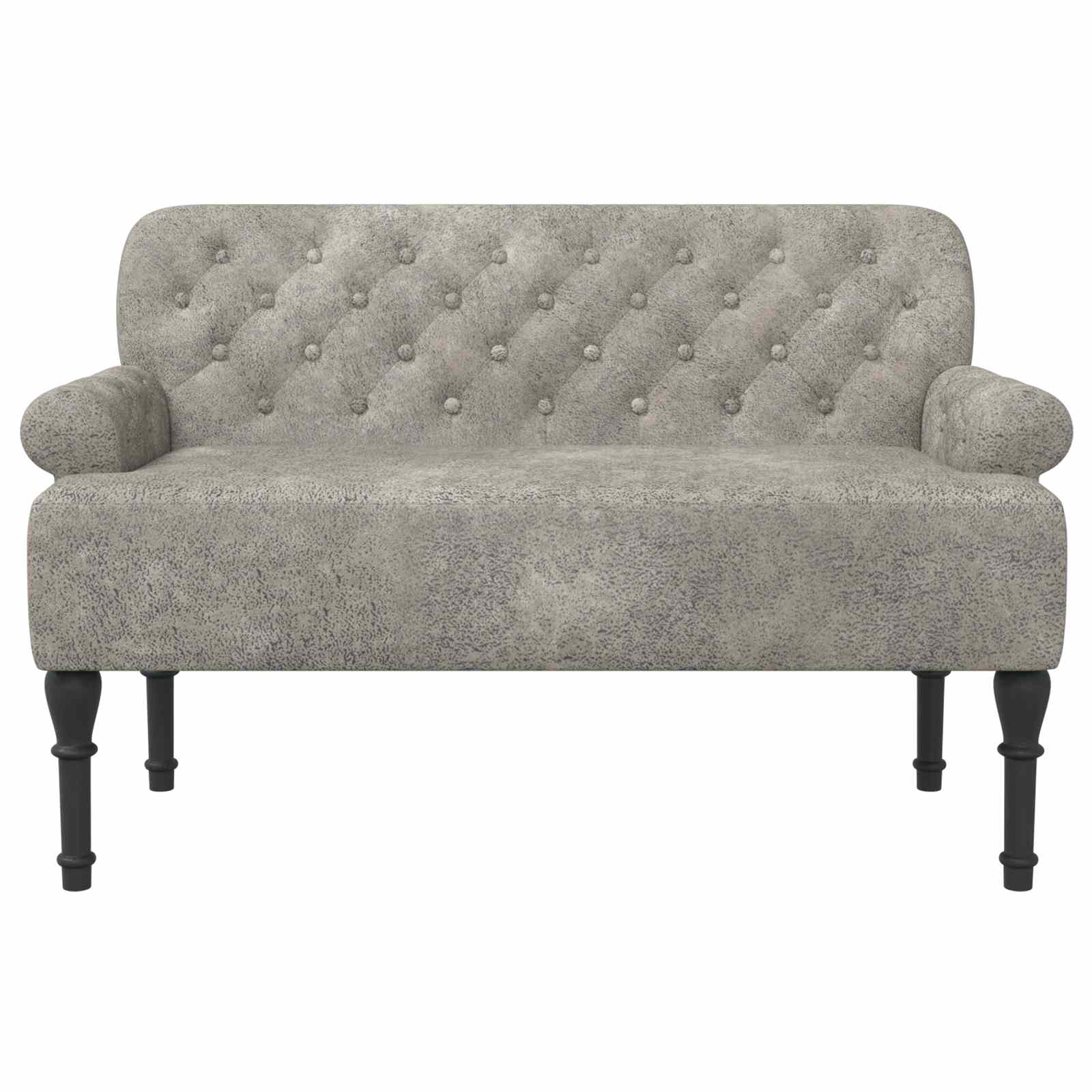 Pohovka S Knoflíkovým Prošíváním Světle Šedá 120 X 65 X 78 Cm