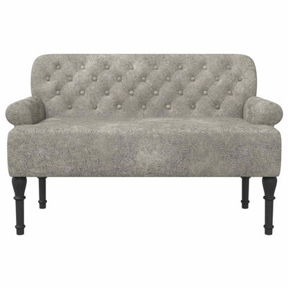 Pohovka S Knoflíkovým Prošíváním Světle Šedá 120 X 65 X 78 Cm