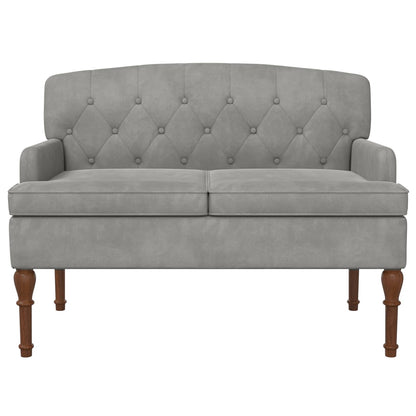 Pohovka S Knoflíkovým Prošíváním Světle Šedá 111 X 65 X 79 Cm