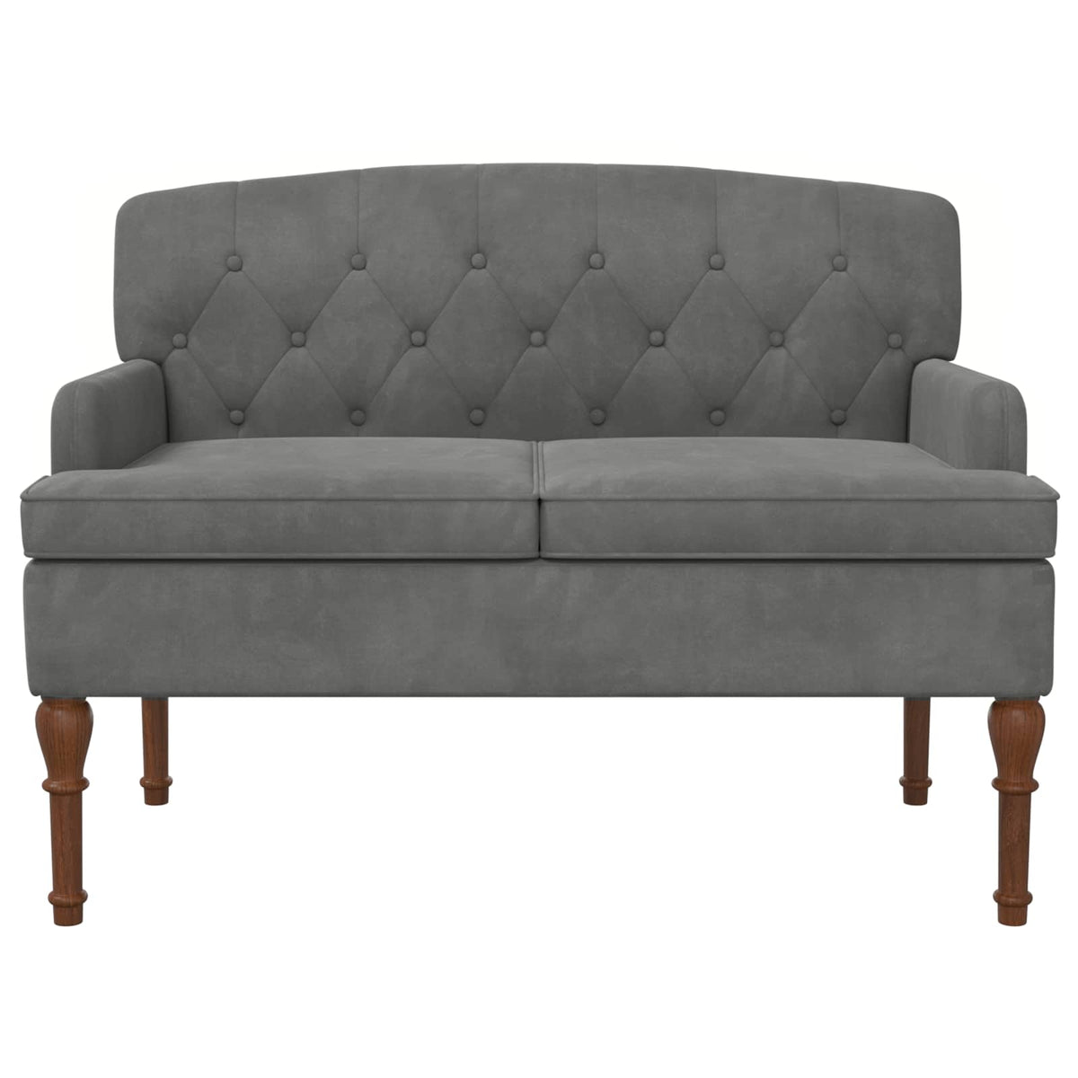 Pohovka S Knoflíkovým Prošíváním Tmavě Šedá 111 X 65 X 79 Cm