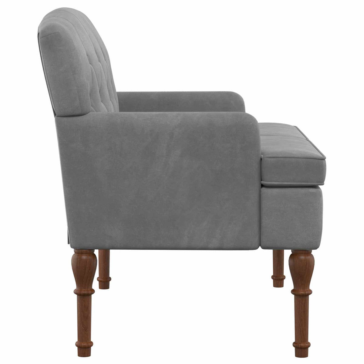 Pohovka S Knoflíkovým Prošíváním Tmavě Šedá 111 X 65 X 79 Cm