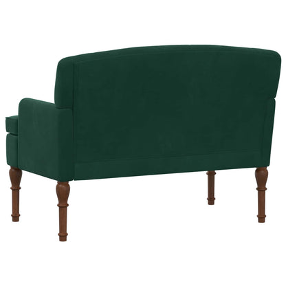 Pohovka S Knoflíkovým Prošíváním Tmavě Zelená 111 X 65 X 79 Cm