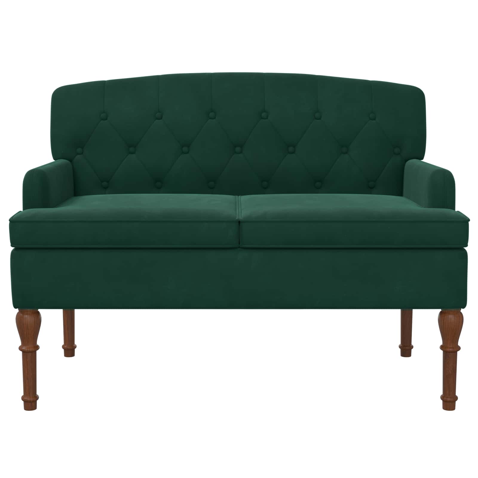 Pohovka S Knoflíkovým Prošíváním Tmavě Zelená 111 X 65 X 79 Cm