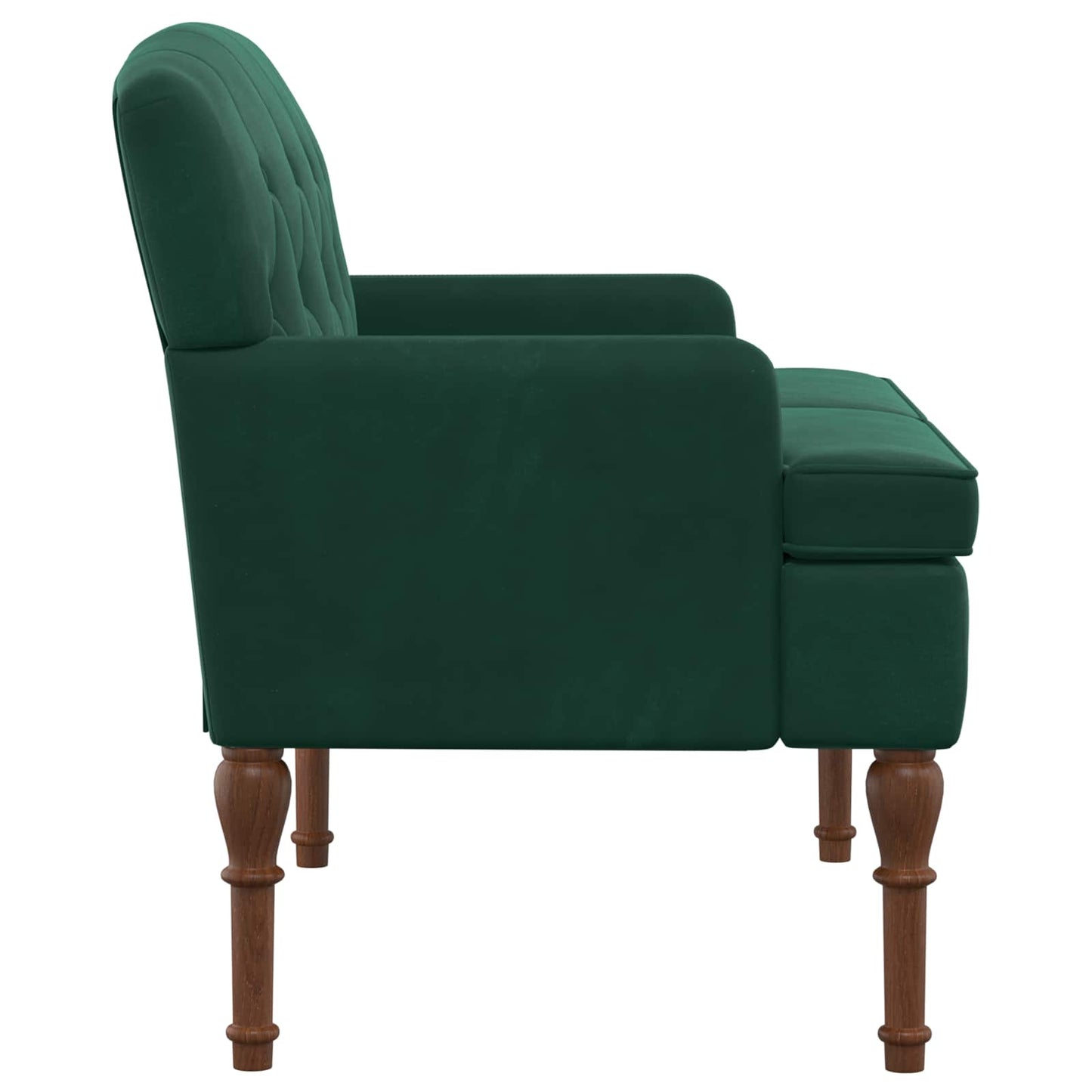 Pohovka S Knoflíkovým Prošíváním Tmavě Zelená 111 X 65 X 79 Cm
