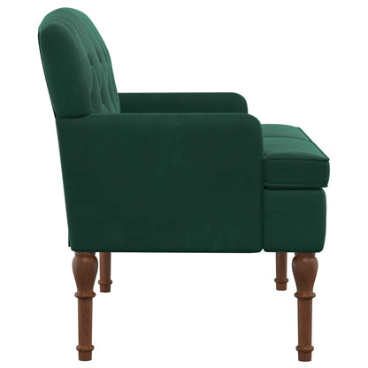 Pohovka S Knoflíkovým Prošíváním Tmavě Zelená 111 X 65 X 79 Cm