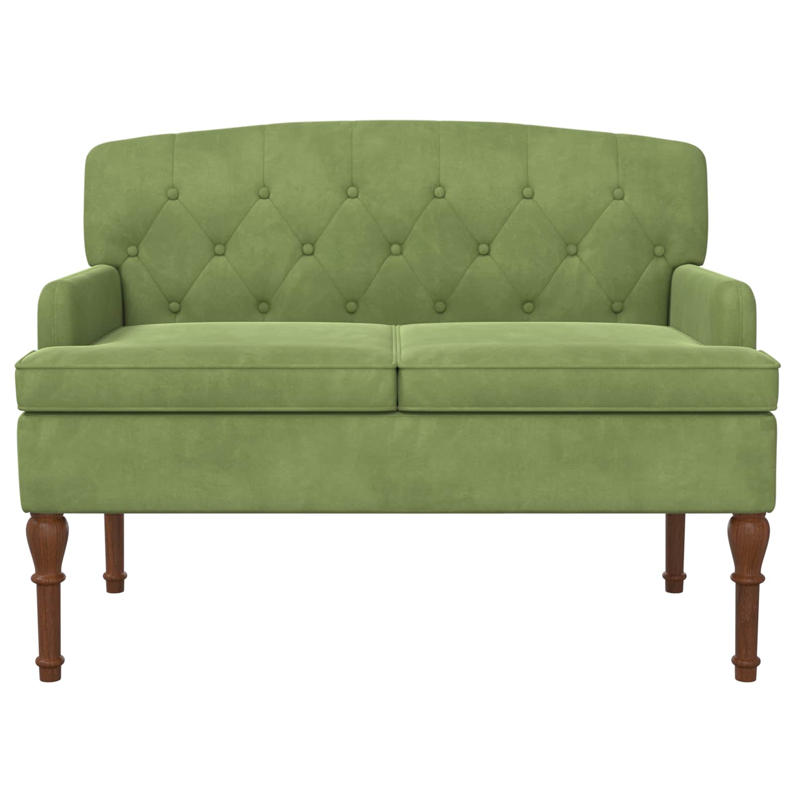 Pohovka S Knoflíkovým Prošíváním Světlá Zelená 111 X 65 X 79 Cm