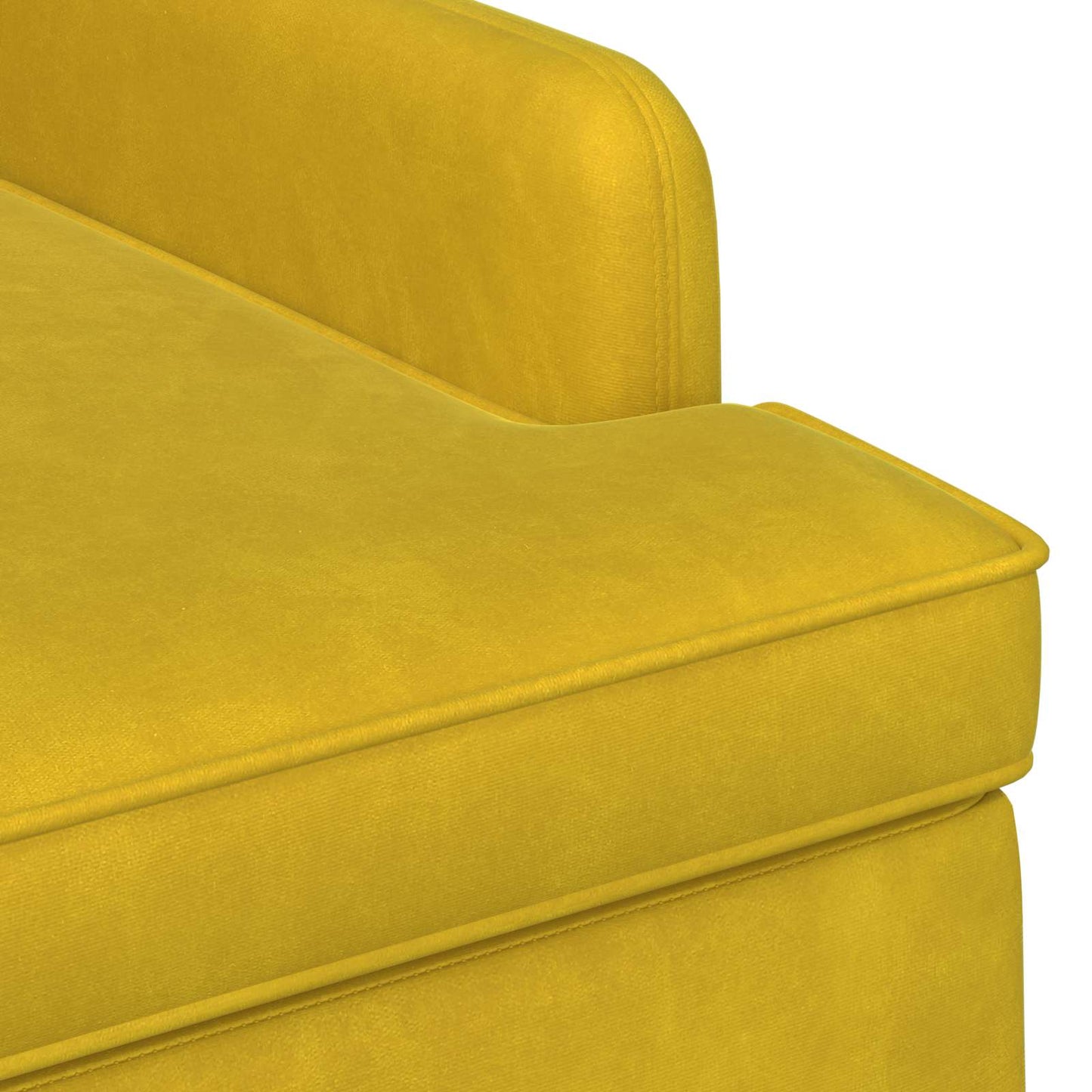 Pohovka S Knoflíkovým Prošíváním Světlá Žlutá 111 X 65 X 79 Cm