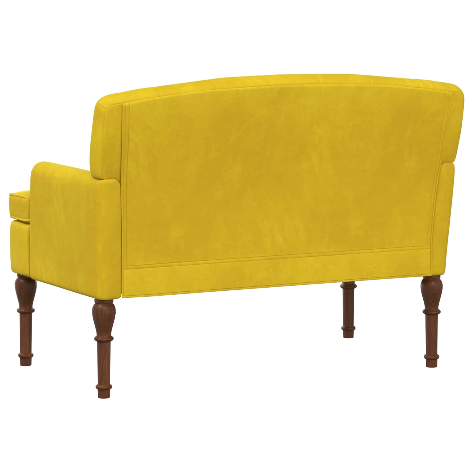 Pohovka S Knoflíkovým Prošíváním Světlá Žlutá 111 X 65 X 79 Cm