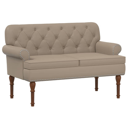Pohovka S Knoflíkovým Prošíváním Cappuccino 120 X 65 X 77 Cm
