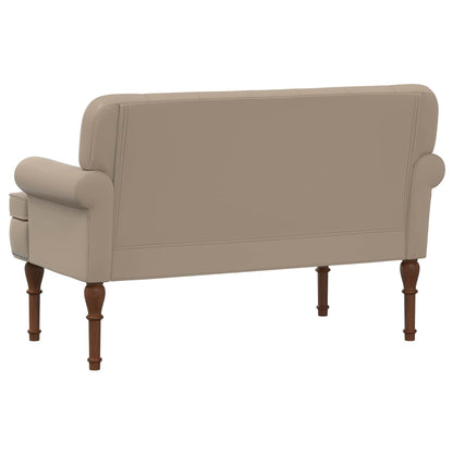 Pohovka S Knoflíkovým Prošíváním Cappuccino 120 X 65 X 77 Cm