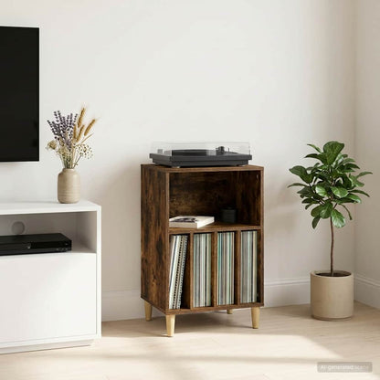 Stojan Na Gramofon 47 X 39,5 X 74,5 Cm Kompozitní Dřevo