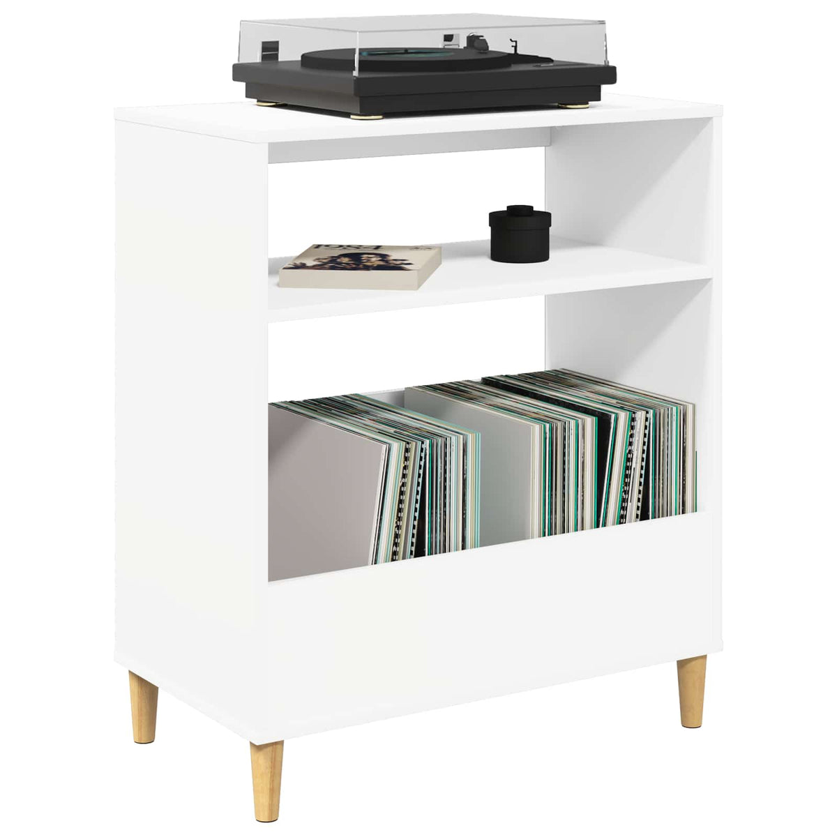 Stojan Na Gramofon 71 X 39,5 X 83 Cm Kompozitní Dřevo