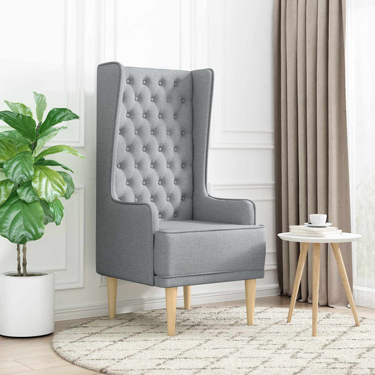 Všívané Křeslo S Vysokým Opěradlem Textil