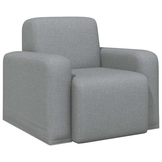 Křeslo Světle Šedá Textil