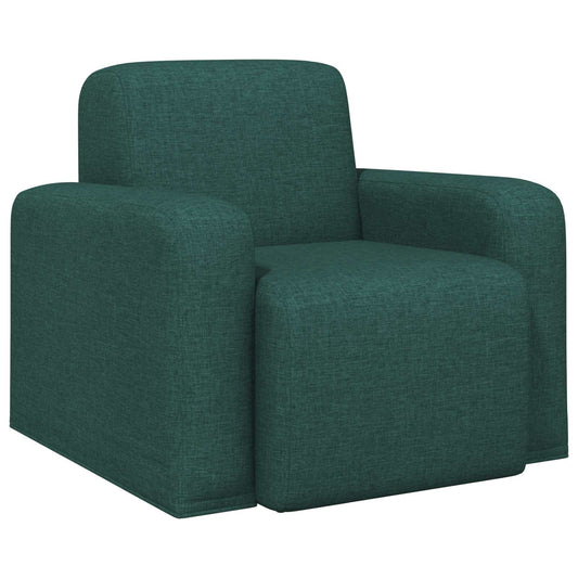 Křeslo Tmavě Zelená Textil
