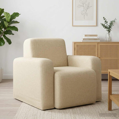 Křeslo Krémová Textil