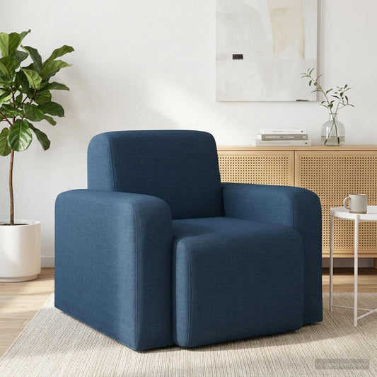 Křeslo Modrá Textil