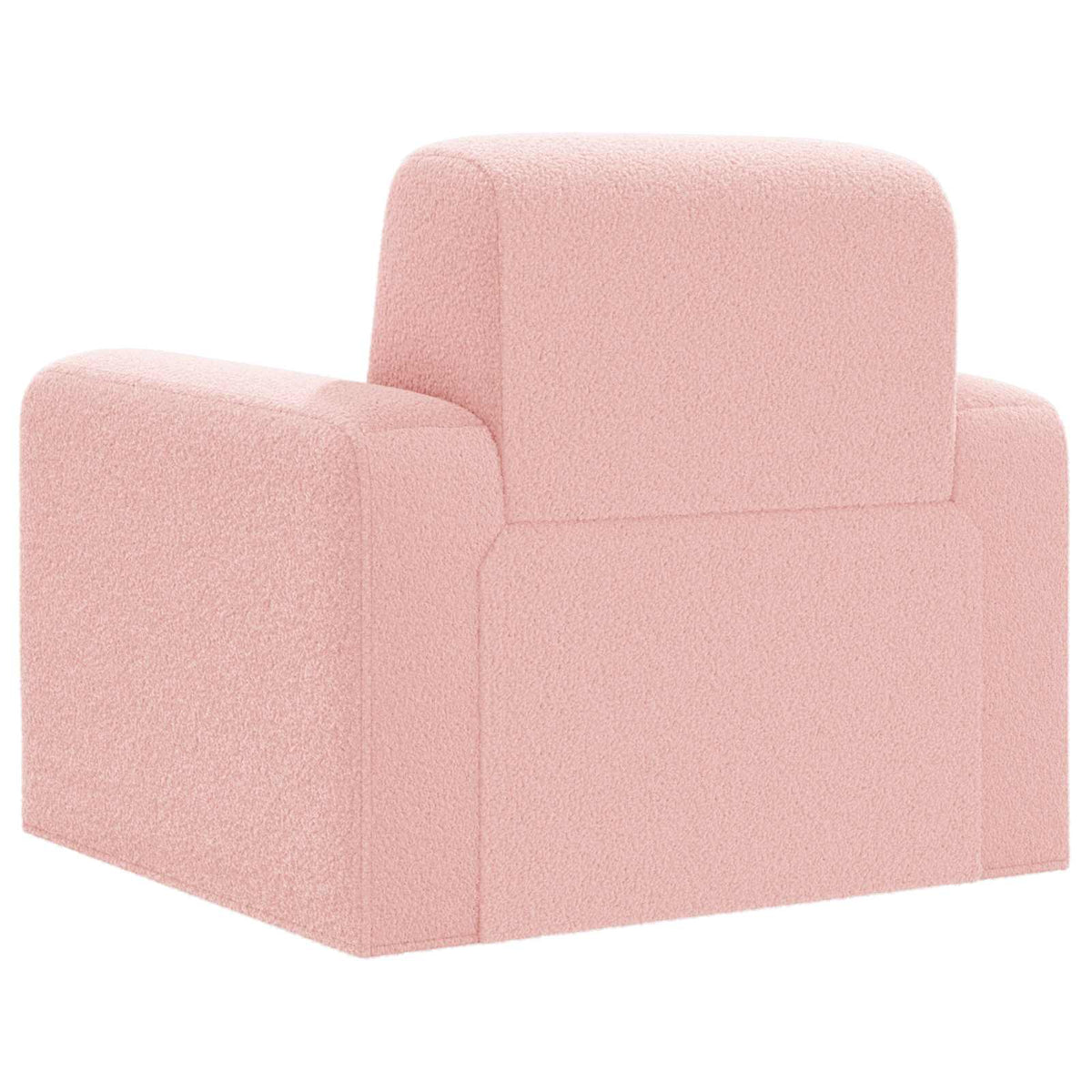 Křeslo Růžová Bouclé