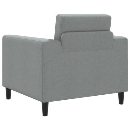 Křeslo Světle Šedá Textil