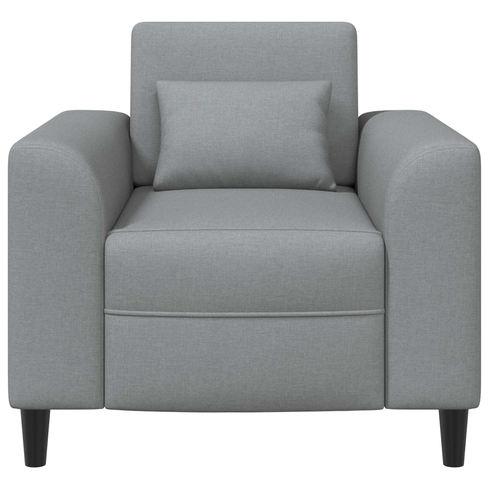 Křeslo Světle Šedá Textil