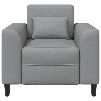 Křeslo Světle Šedá Textil