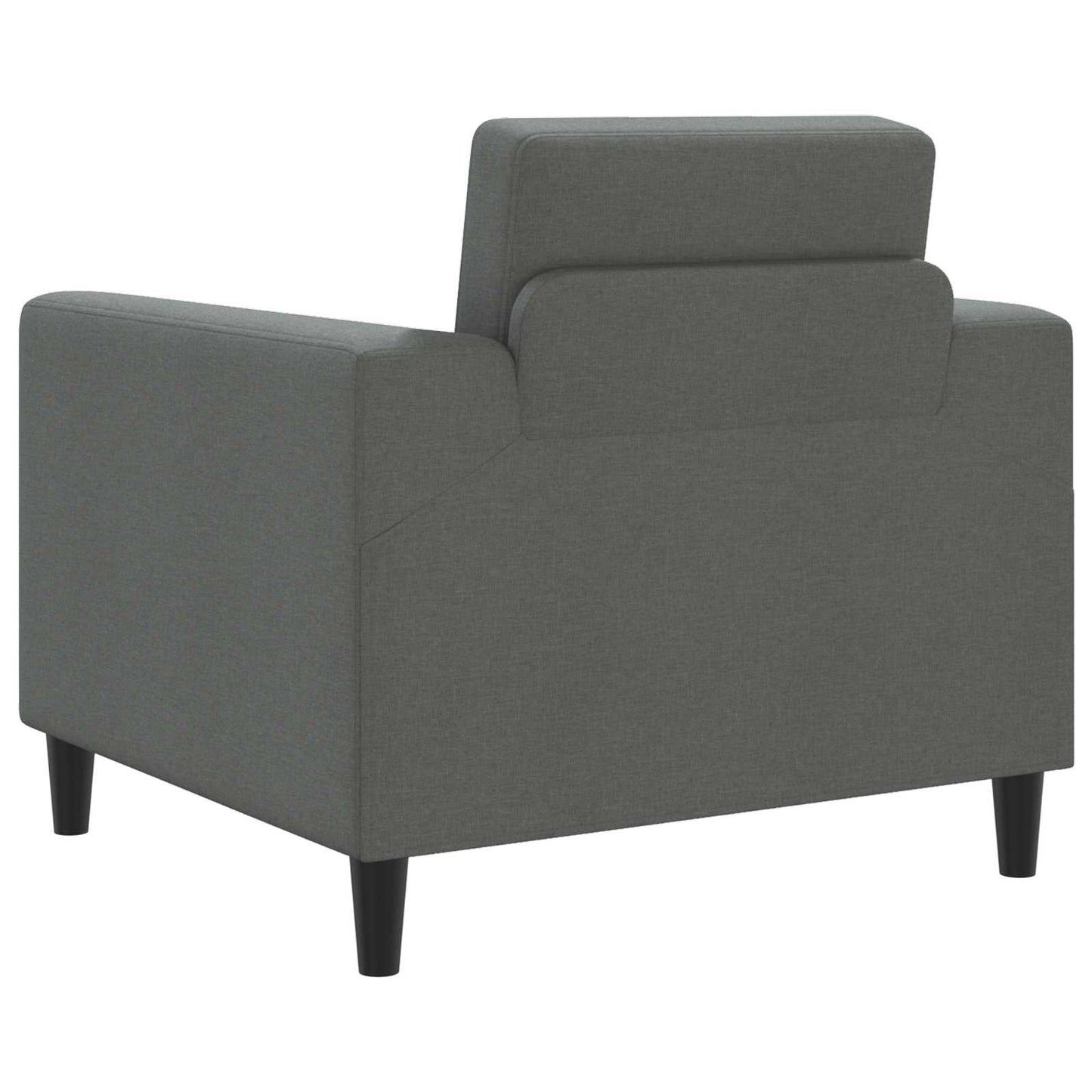 Křeslo Tmavě Šedá Textil