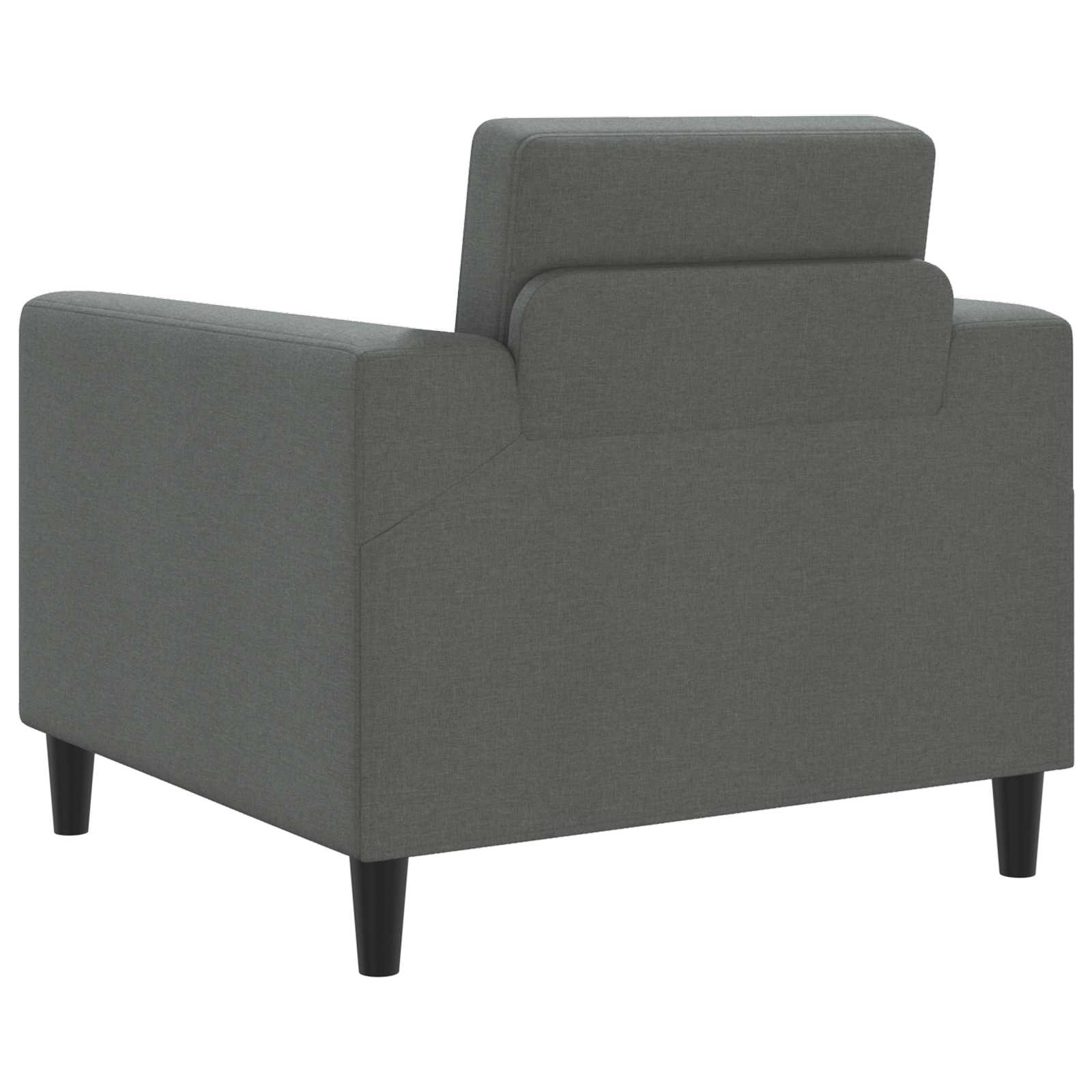 Křeslo Tmavě Šedá Textil