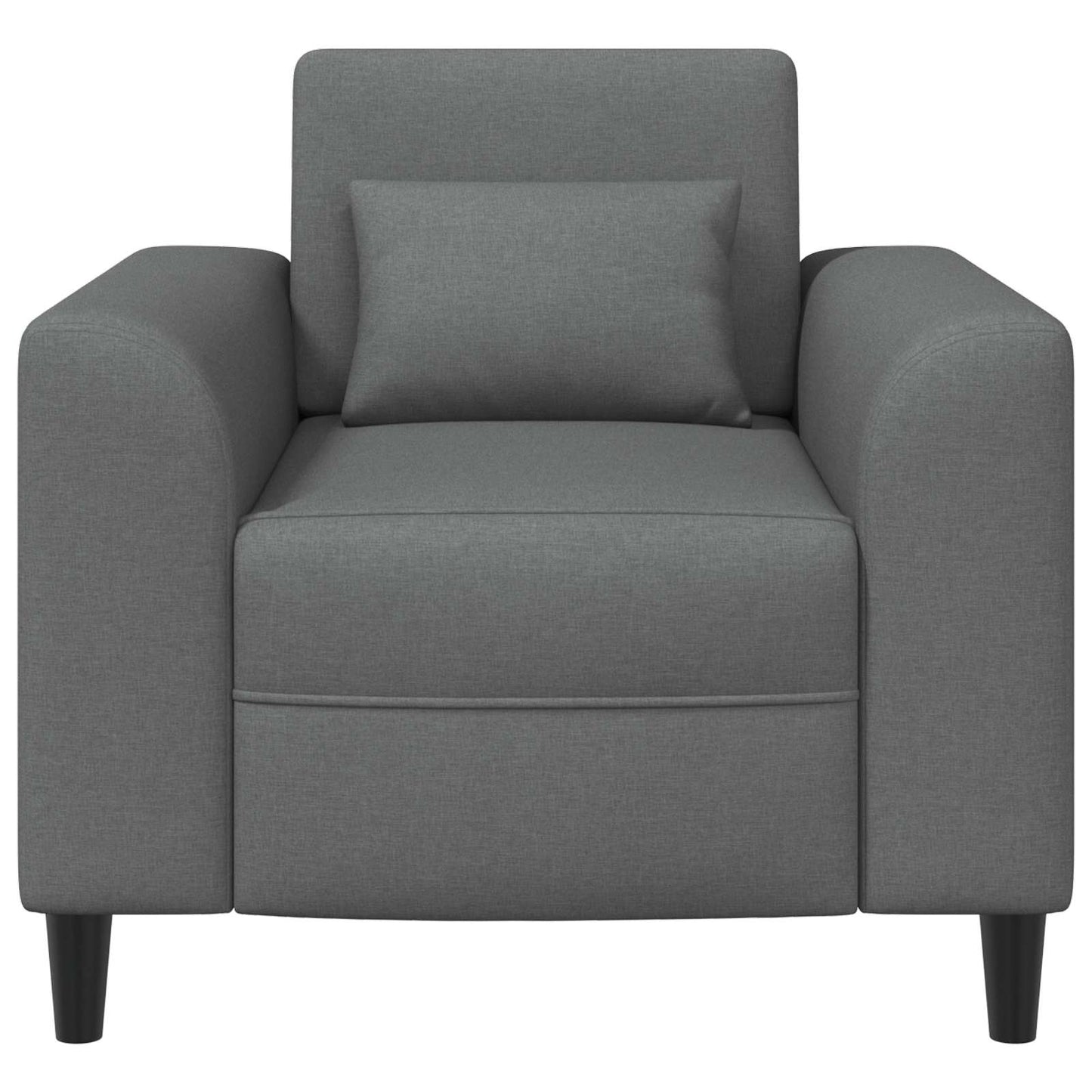 Křeslo Tmavě Šedá Textil