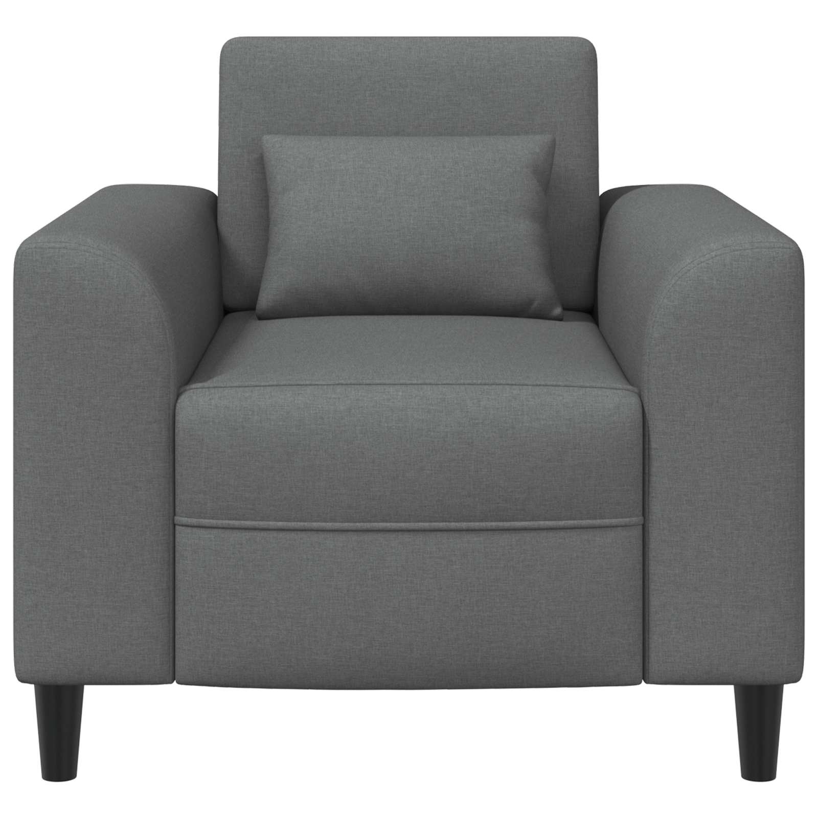 Křeslo Tmavě Šedá Textil