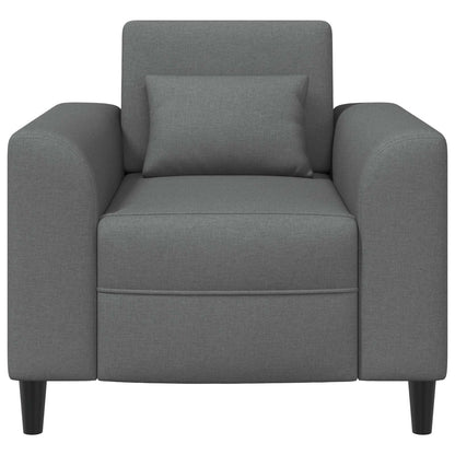 Křeslo Tmavě Šedá Textil
