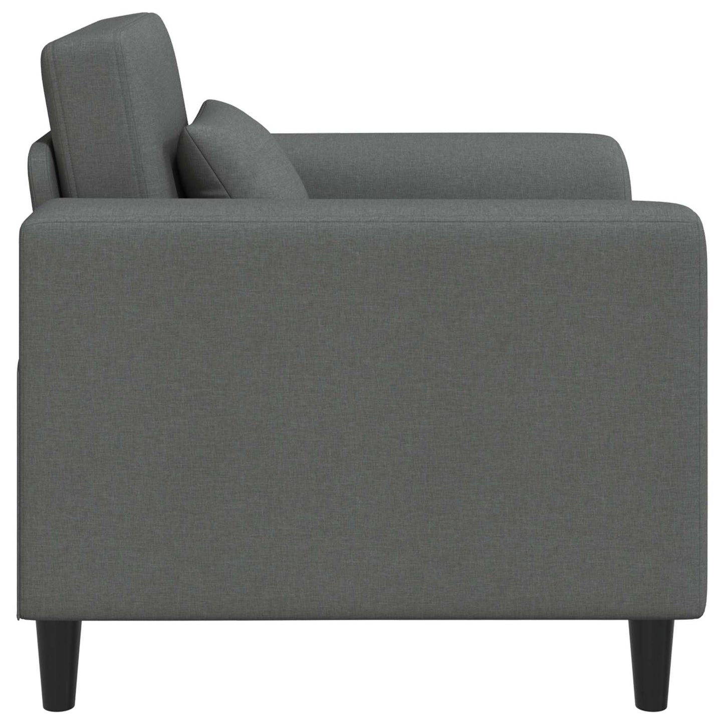 Křeslo Tmavě Šedá Textil