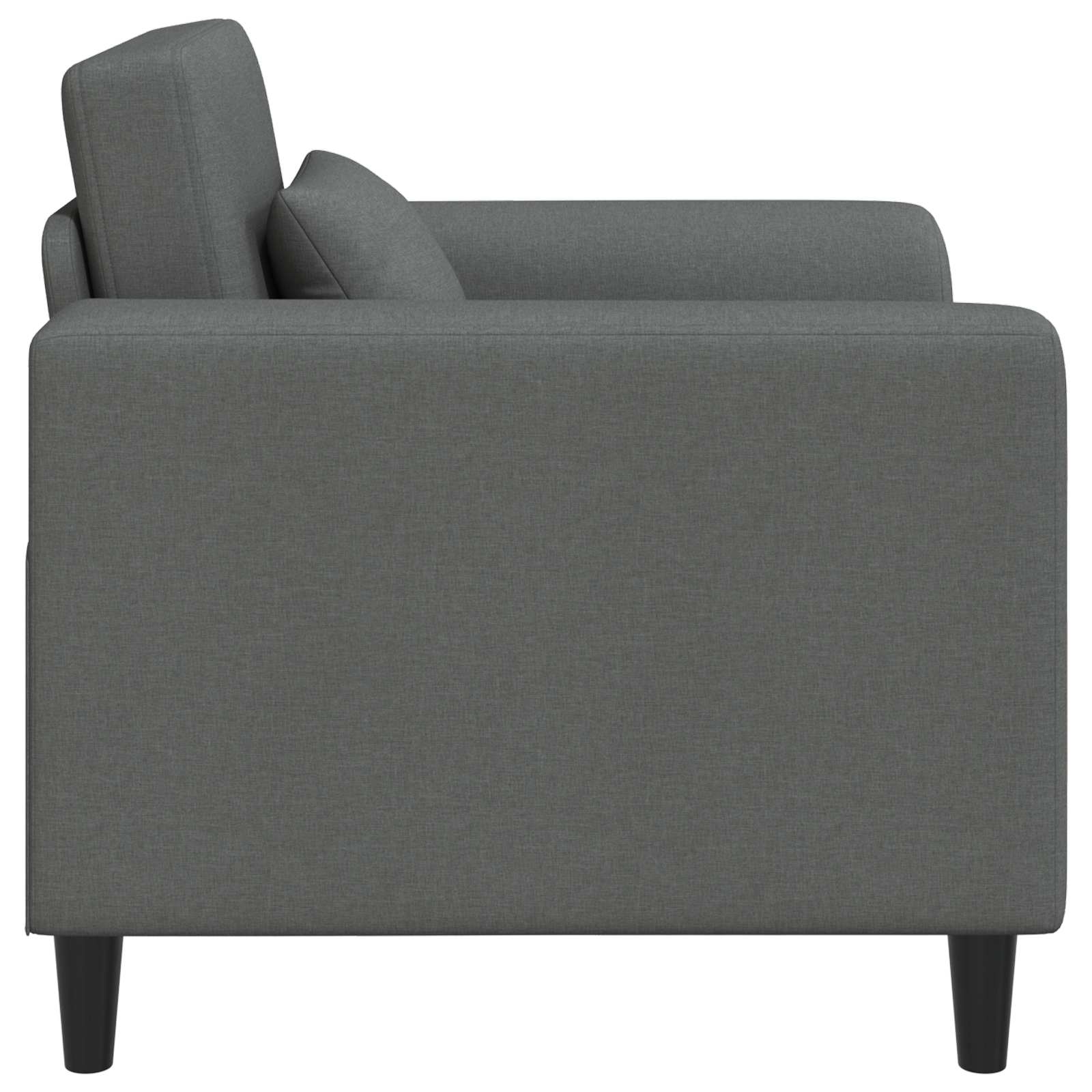Křeslo Tmavě Šedá Textil