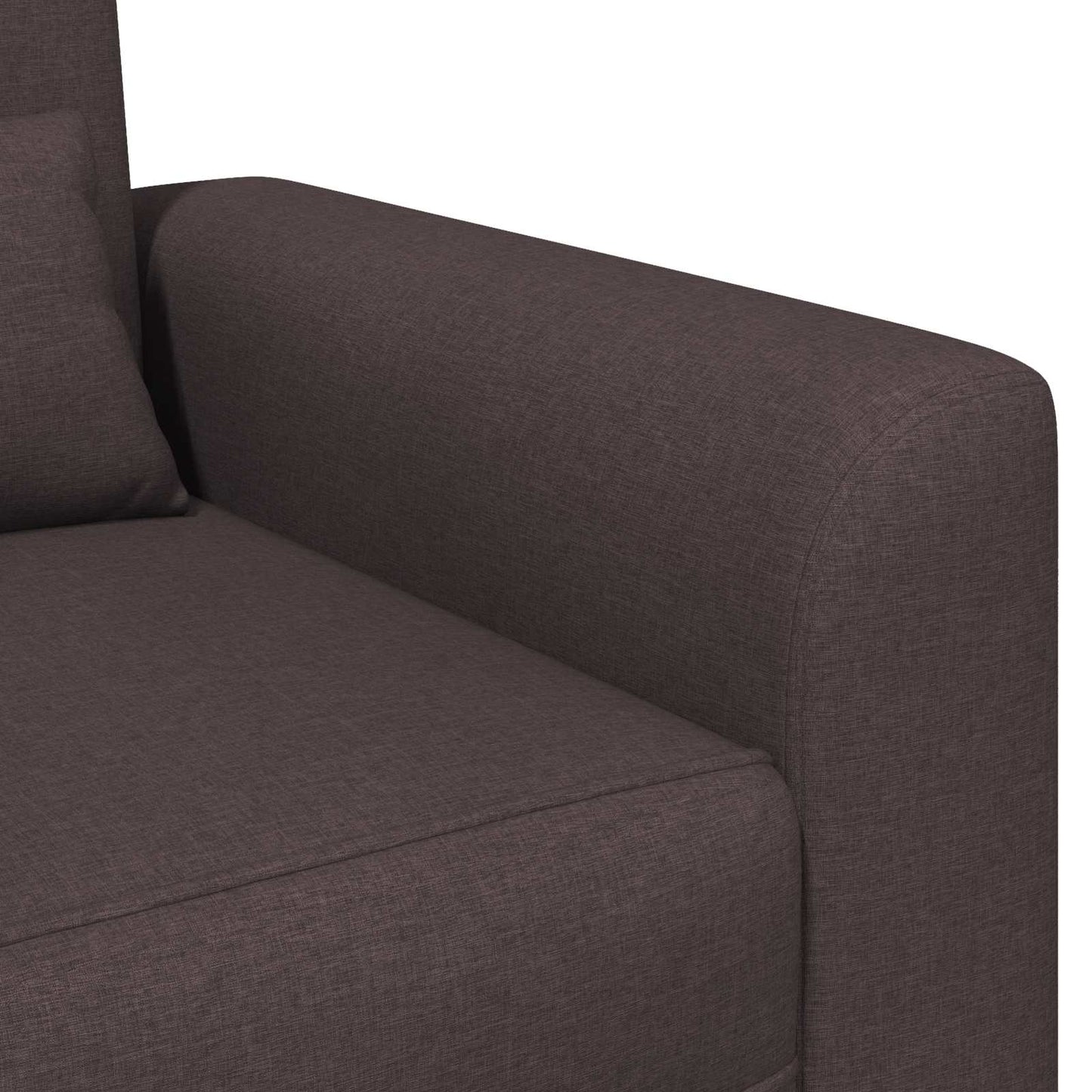Křeslo Tmavě Hnědá Textil