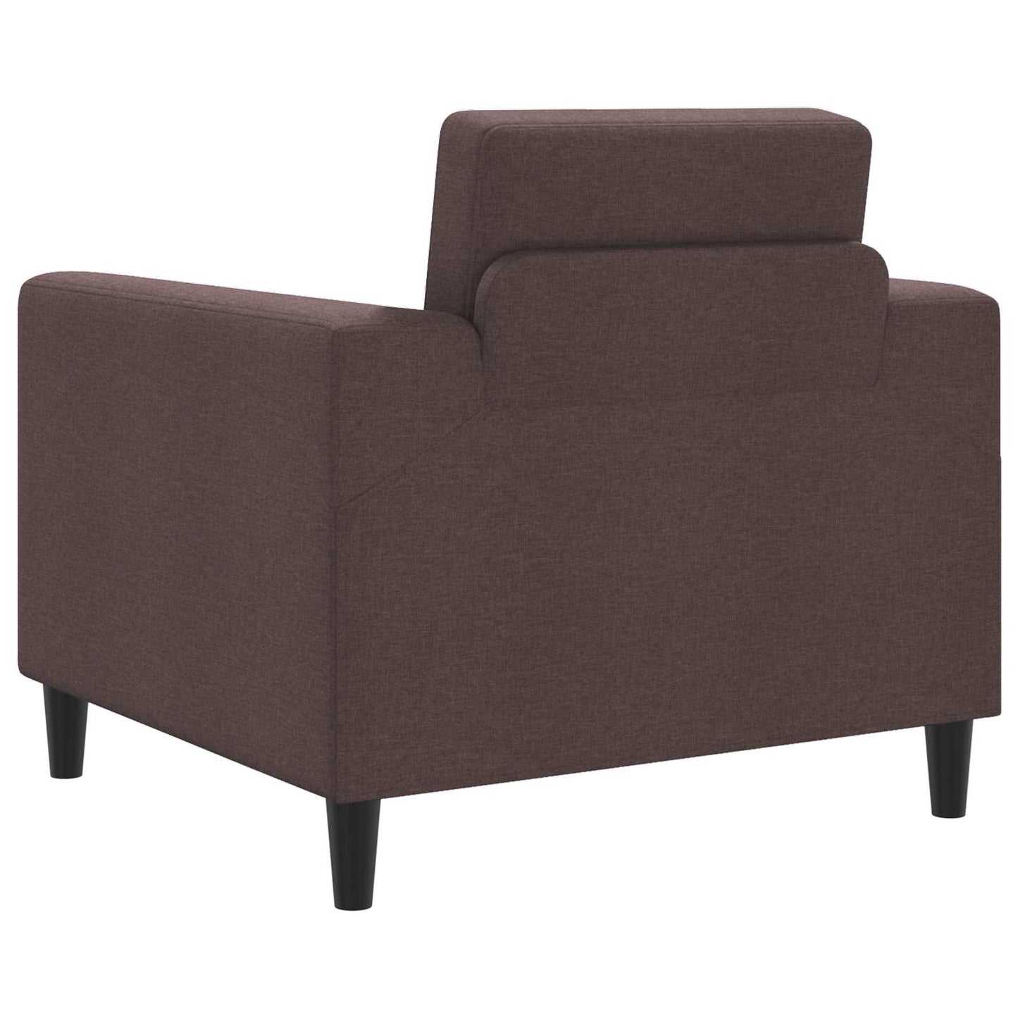 Křeslo Tmavě Hnědá Textil