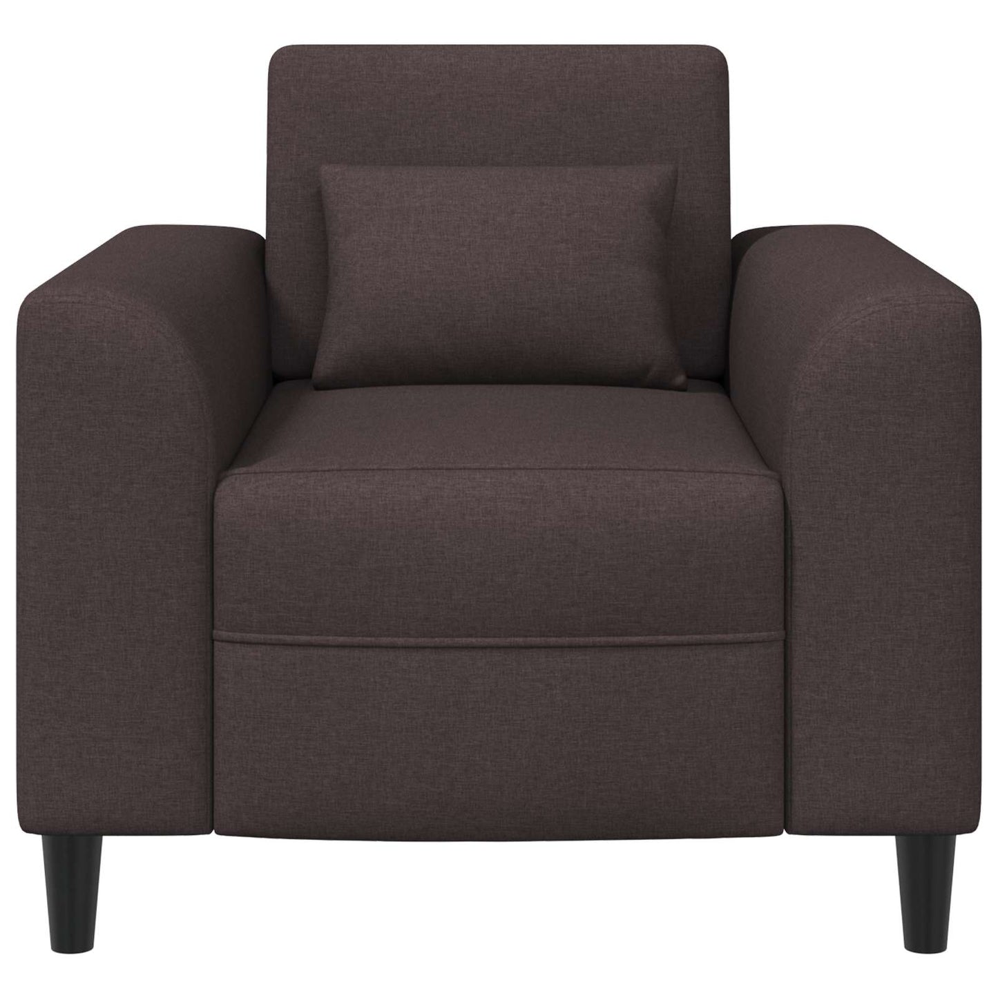 Křeslo Tmavě Hnědá Textil
