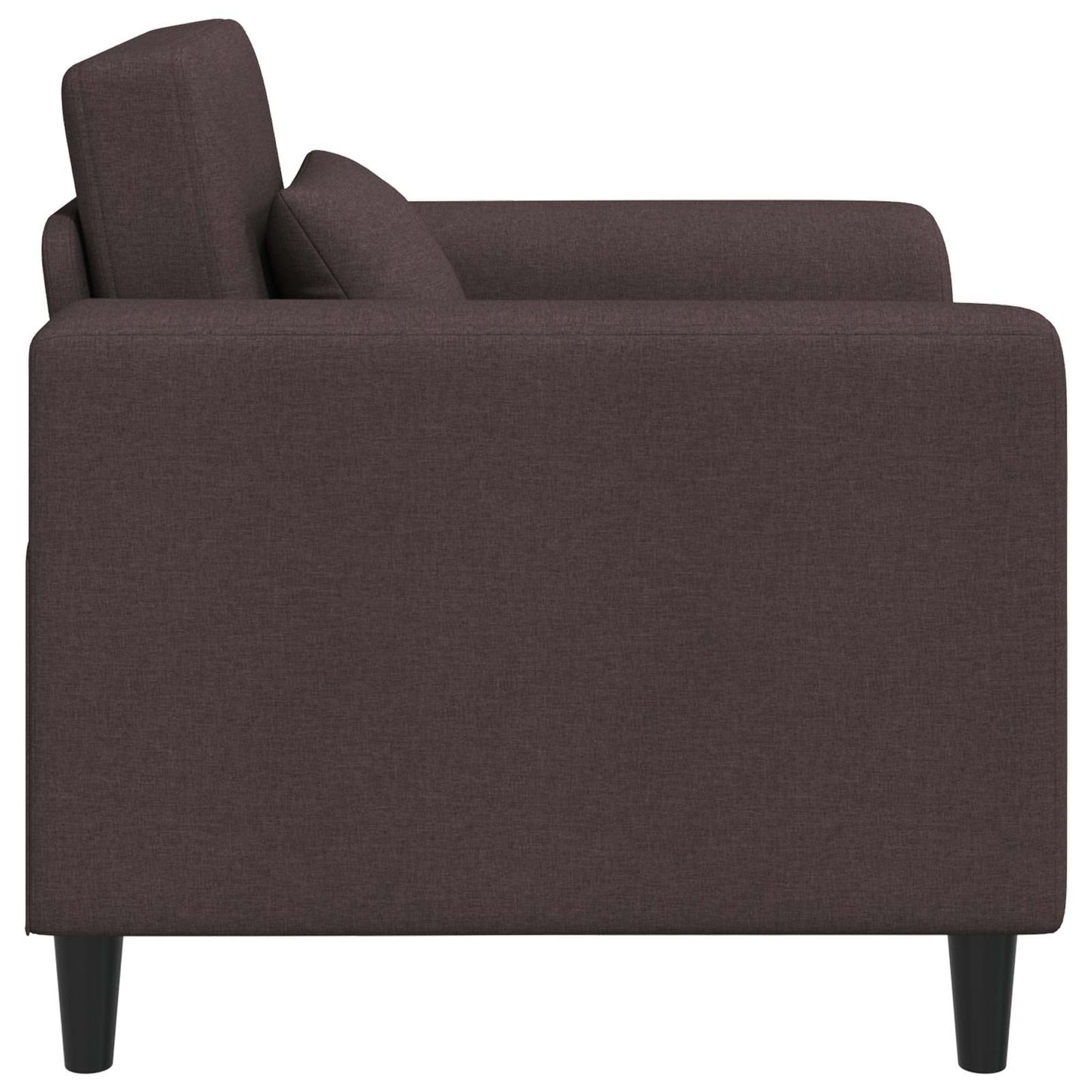 Křeslo Tmavě Hnědá Textil