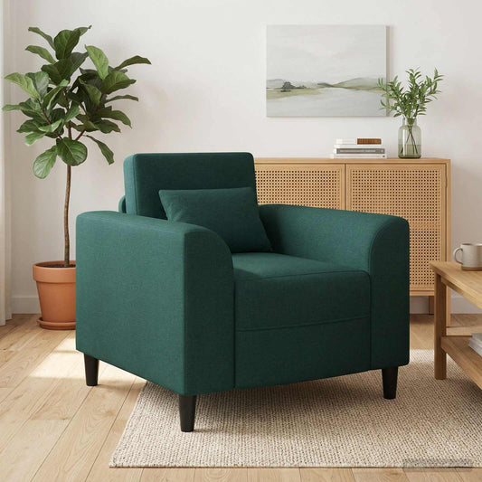 Křeslo Tmavě Zelená Textil