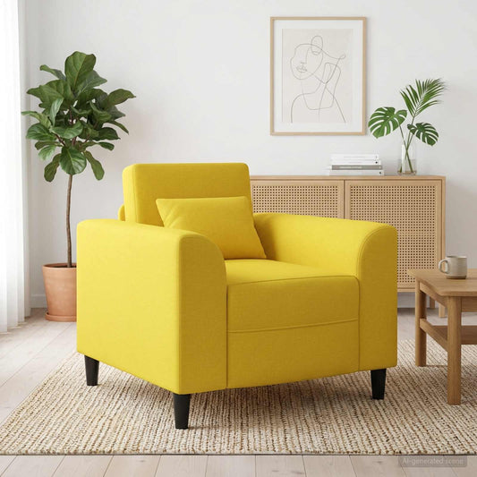 Křeslo Světlá Žlutá Textil