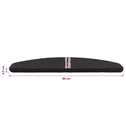 Samolepicí Schodové Rohože 15 Ks 80 X 28 X 3,5 Cm Antracitová