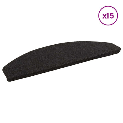 Samolepicí Schodové Rohože 15 Ks 80 X 28 X 3,5 Cm Antracitová