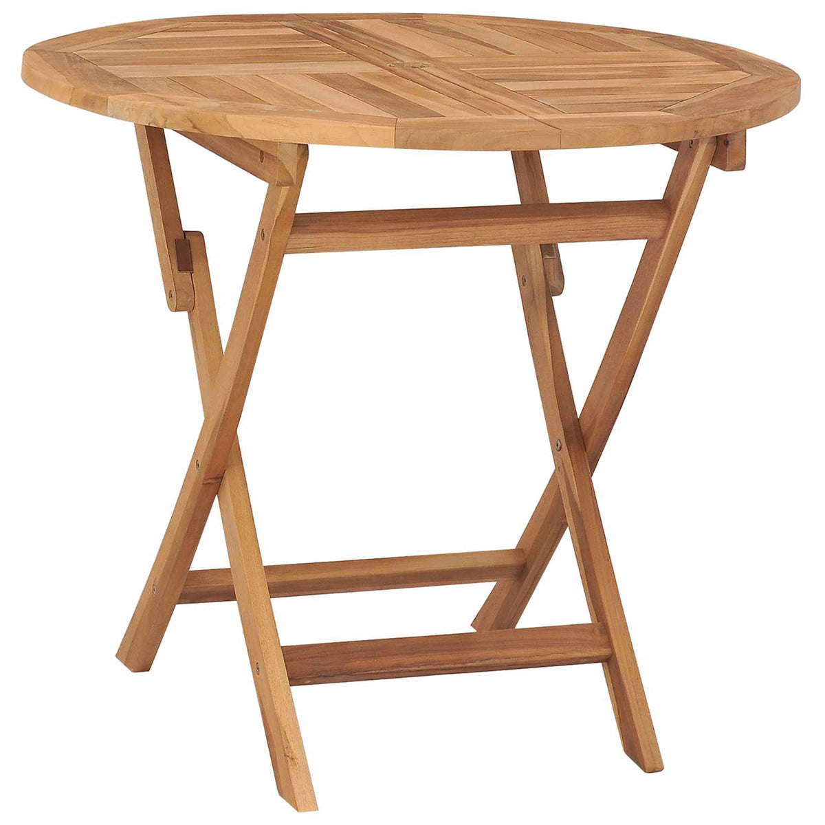 5Dílný Skládací Zahradní Bistro Set Přírodní
