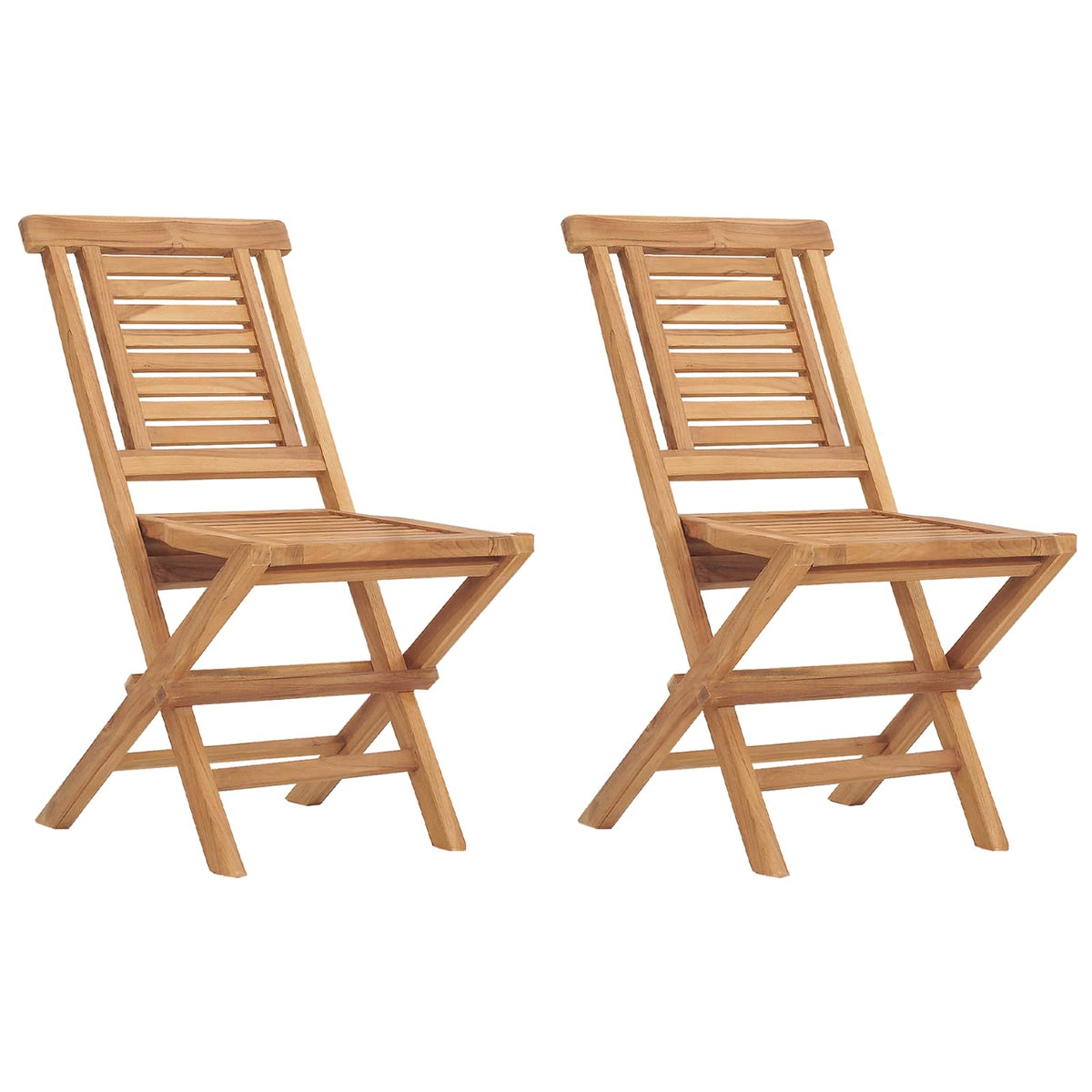 5Dílný Skládací Zahradní Bistro Set Přírodní